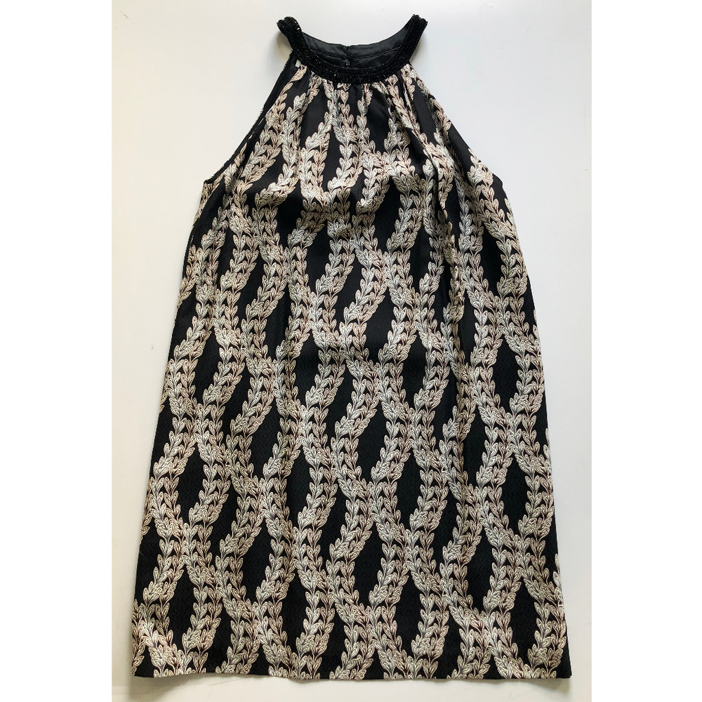 Beaded Neck Halter Dress